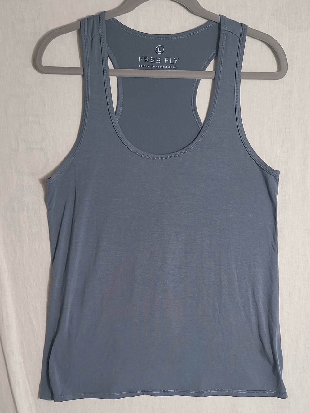 Free Fly Bamboo Slate Blue Racerback Tank Top Size Large